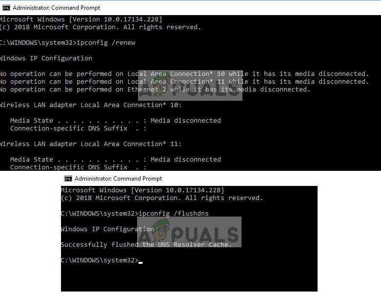 Resetting network configurations