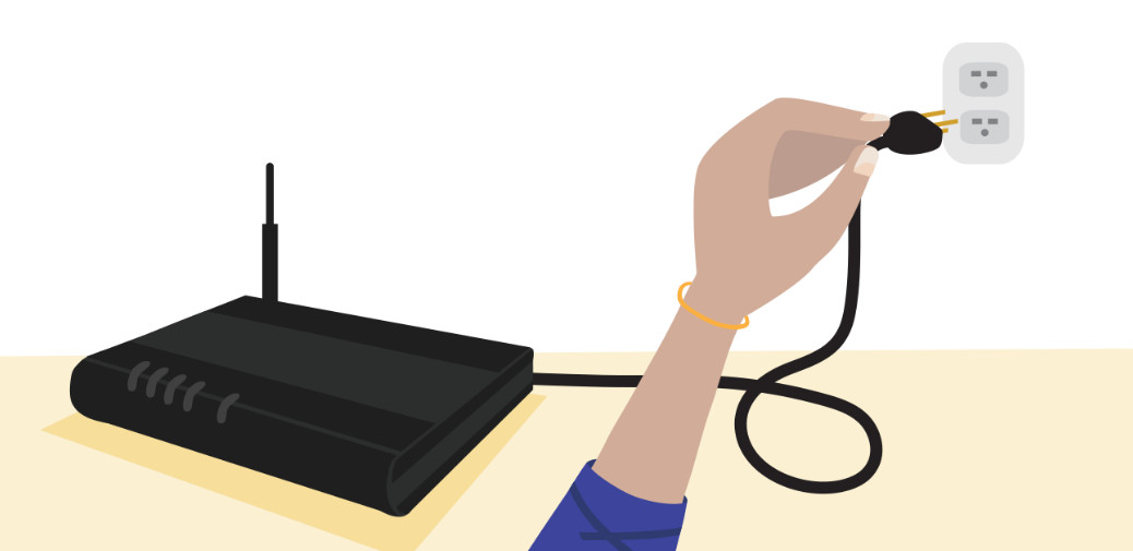 Power cycling router