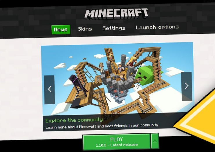 Latest patch by Minecraft