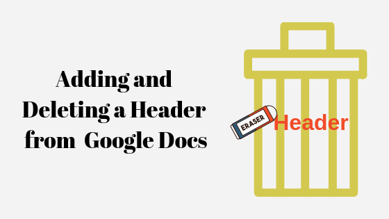 how to delete a header from a google doc