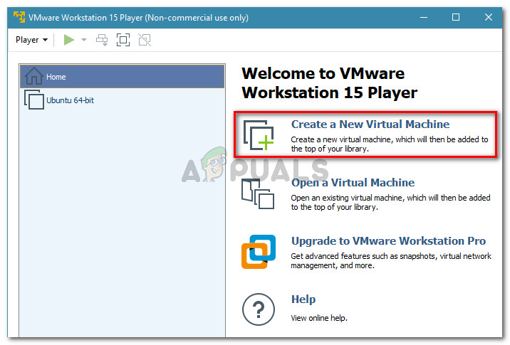 Creating a new virtual machine