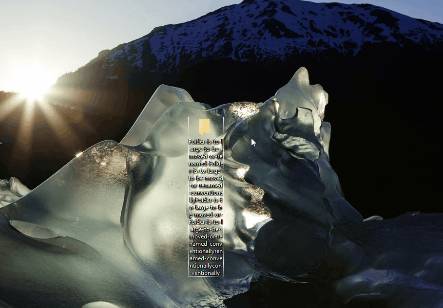 Select targeted folder and press Shift + Del key