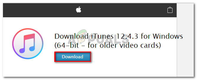 Download iTunes 12.4.3 build (for older video cards)