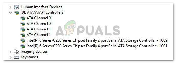 Expand the IDE ATA/ATAPI controllers