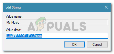 Reverting the personal folder to the default value data