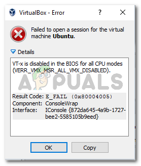 Fix Vt X Is Disabled In The Bios For All Cpu Modes Verr Vmx Msr All Vmx Disabled Appuals Com