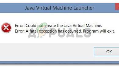 Could not create the Java Virtual Machine. Error: A fatal exception has occured. Program will exit.