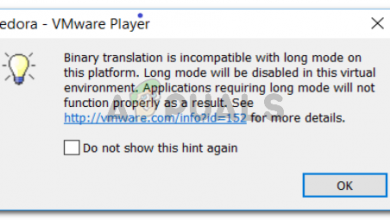 Binary translation is incompatible with long mode