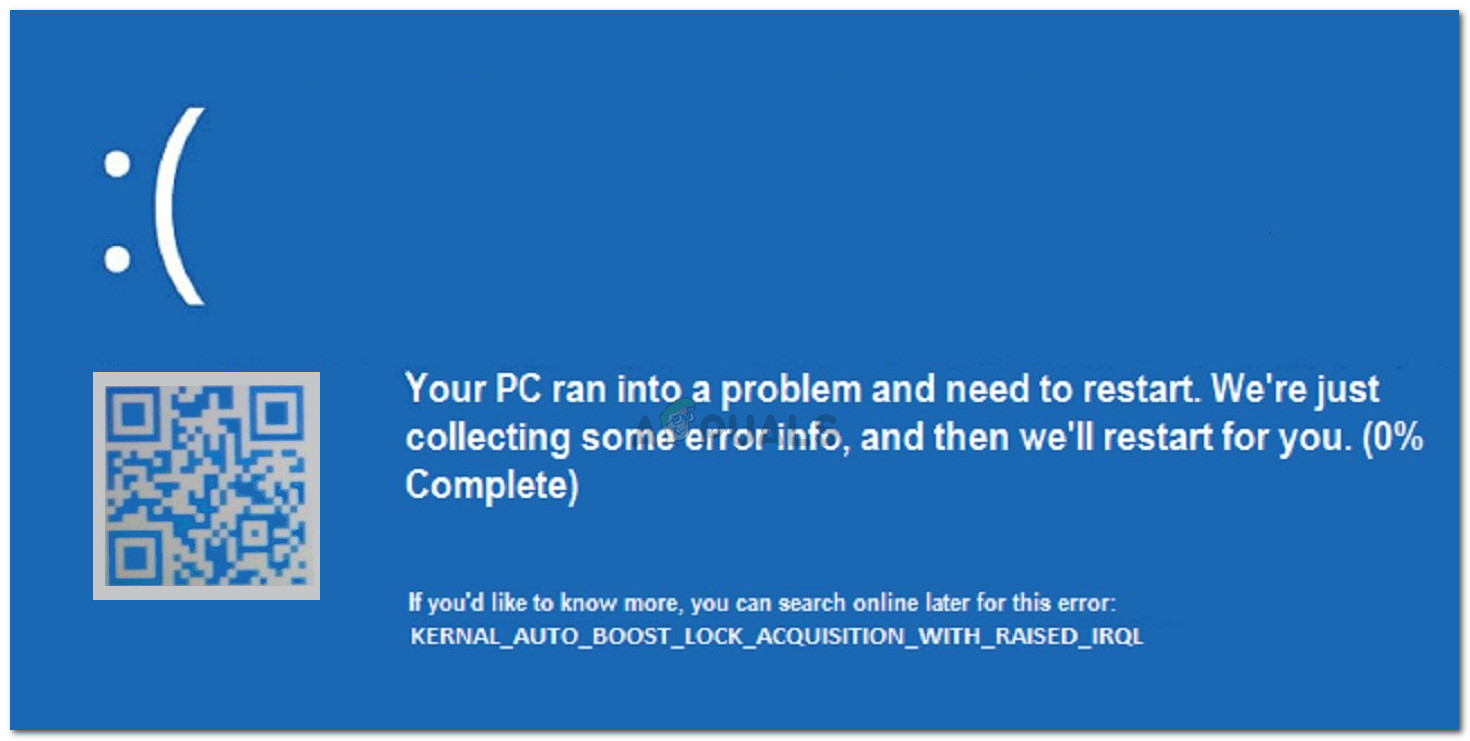 Kernel Auto Boost Lock Acquisition with Raised IRQL BSOD crash