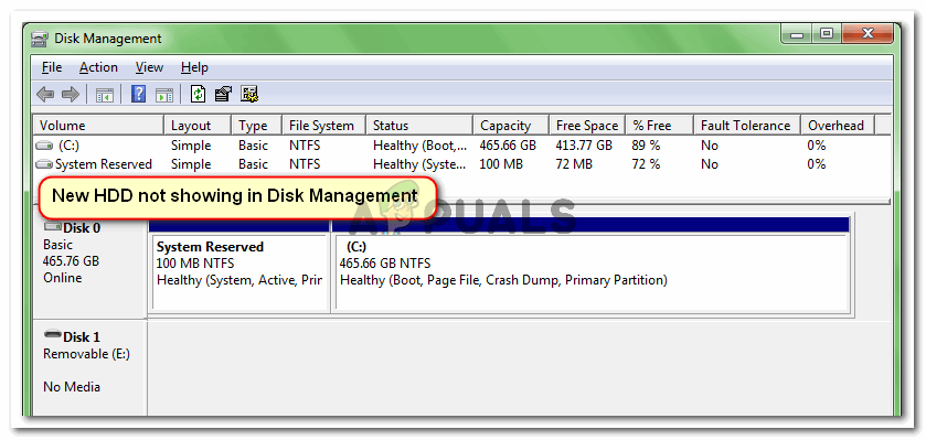 ssd not in disk management