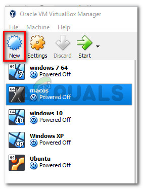 Creating a new Virtual Machine
