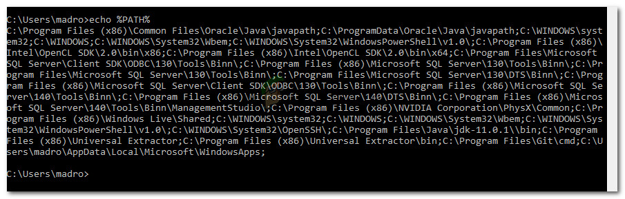 Checking the PIP installation in the PATH variable