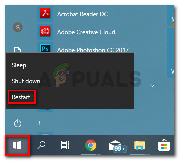 Click on Restart while keeping the Shift key pressed