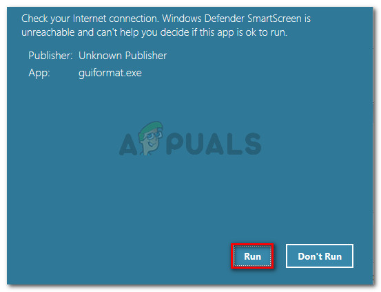 Open the executable and click Run at the SmartScreen prompt
