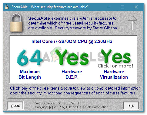 Verifying if the host machine supports hardware virtualization