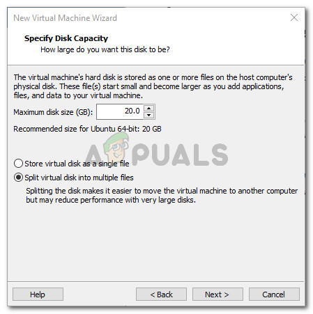 Set the Disk Capacity Settings