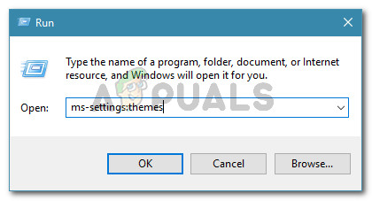 Run dialog: ms-settings:themes
