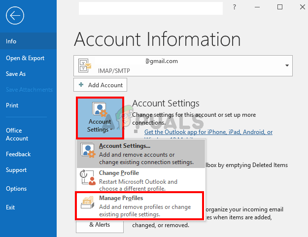 setting up gmail on outlook 2016 windows 10