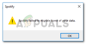 Fix: Spotify Failed to Migrate some of your Data - Appuals.com
