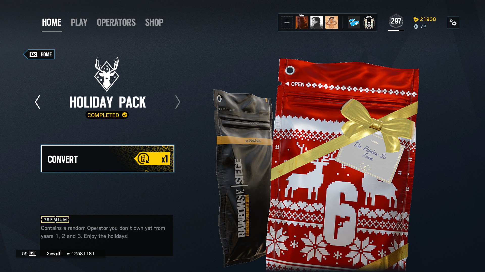 Rain Bow Six Siege Christmas Update 2022 Rainbow Six Siege's New 'Holiday Packs' Are Bugged On Arrival