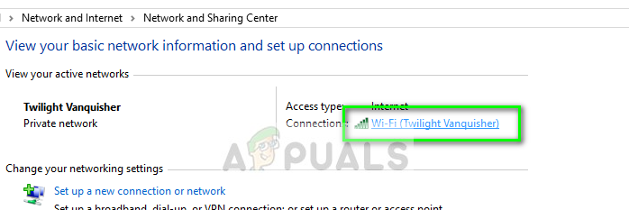 Selected connecting network