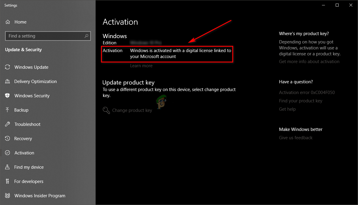 Windows is digitally linked