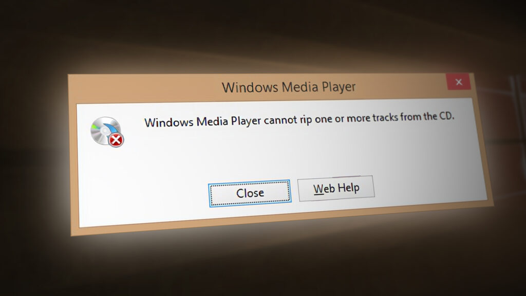 “Cannot Rip One or More Tracks From the CD” WMP