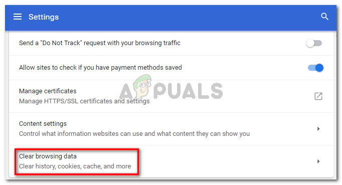 Under Privacy and security, click on Clear browsing data