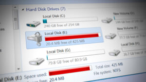 Local Disk E Full on Windows
