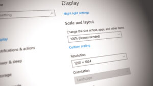 Open Display Settings