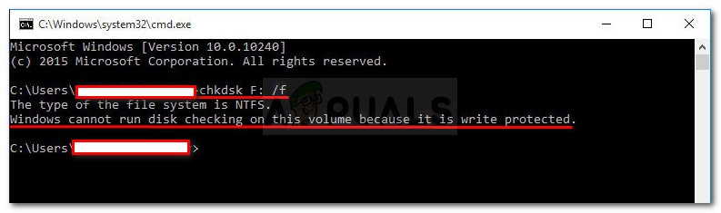 Windows cannot run disk checking on this volume because it is write protected что делать