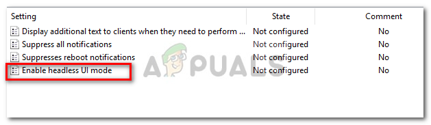 Client interface policies