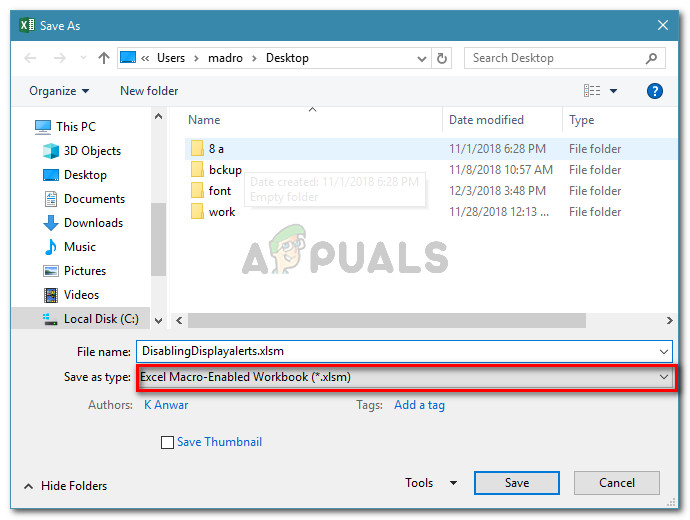 Creating an Excel Macro-Enabled workbook
