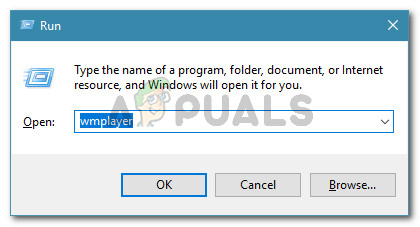 Run dialog: wmplayer