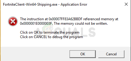 Fix Fortniteclient Win64 Shipping Exe Application Error Appuals Com