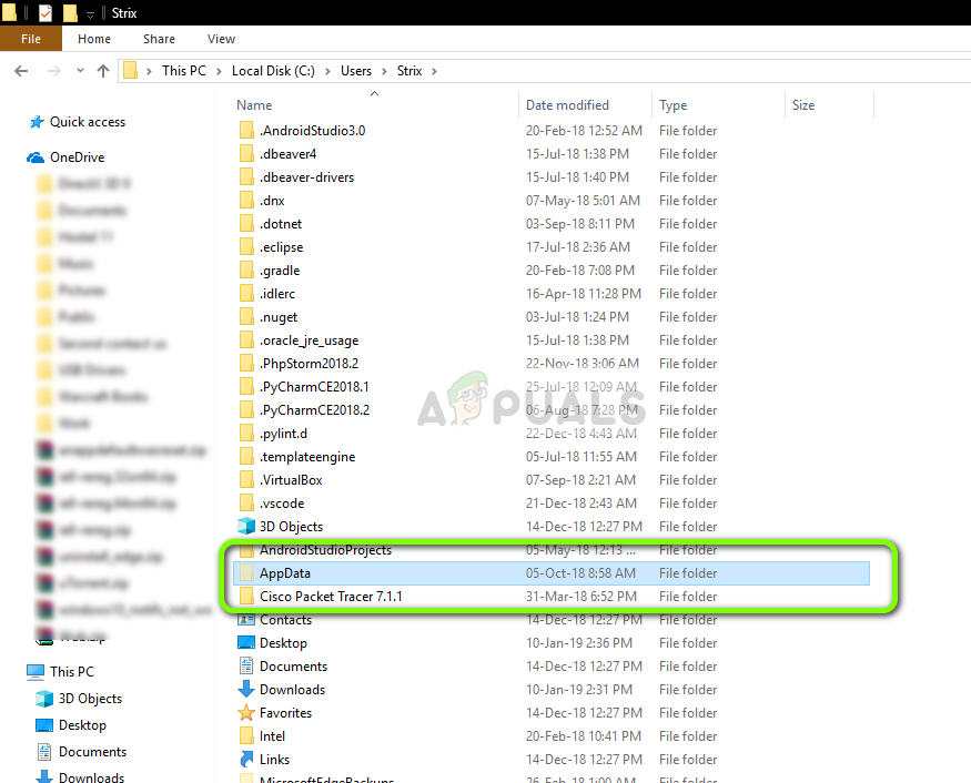 Fix Can T Find Appdata Folder Windows 10 Appuals Com