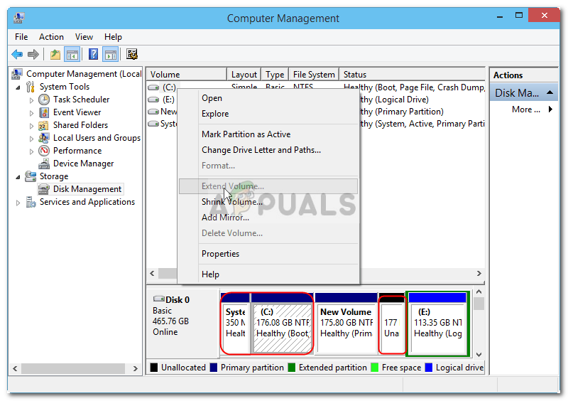 how to increase system reserved partition windows 7