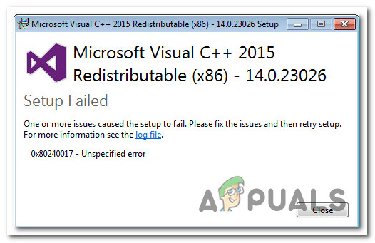 Fix 0x80240017 Unspecified Error Appuals Com