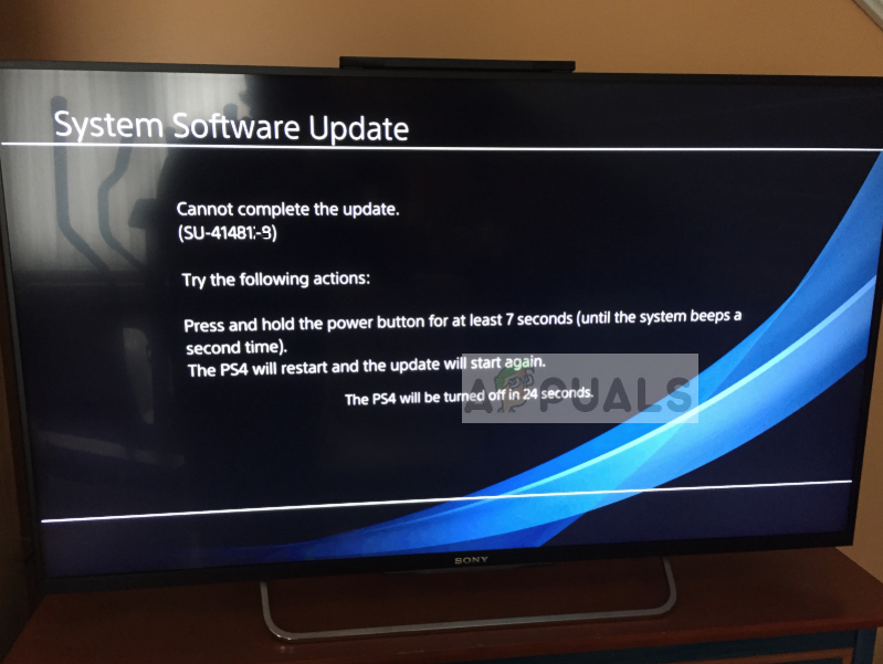ps4 reinstall system software cannot find update file