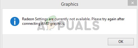 Fix: Radeon Settings Are Currently Not Available - Appuals.com