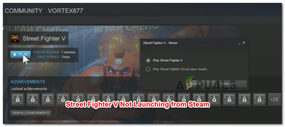 Fix Street Fighter V Steam Not Launching Appuals Com