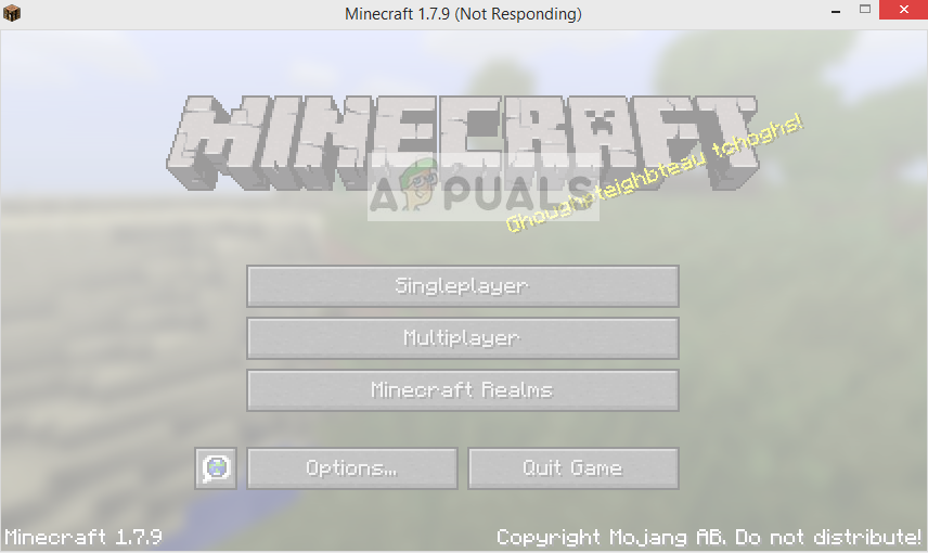 Fix Minecraft Not Responding Appuals Com