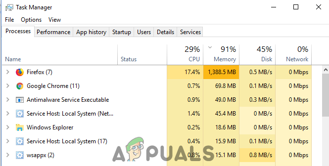 how much memory should firefox use