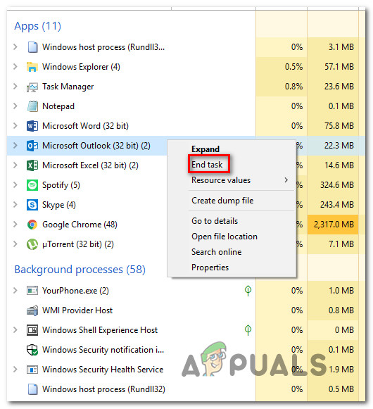 Fix you cannot delete this outlook data file
