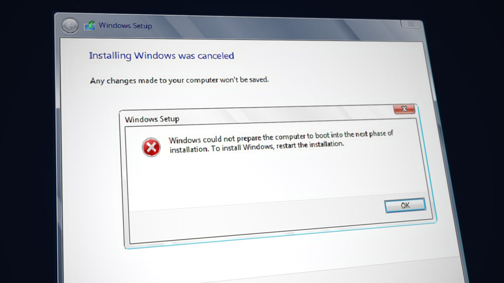 Windows Could Not Prepare the Computer to Boot