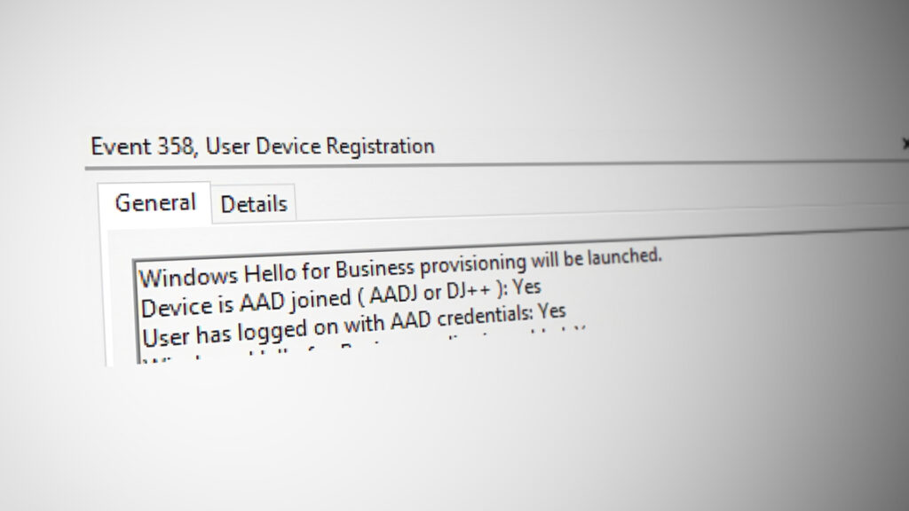 Windows Hello Provisioning Launching Error