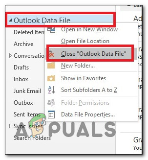 outlook 2016 archive the filename is not valid