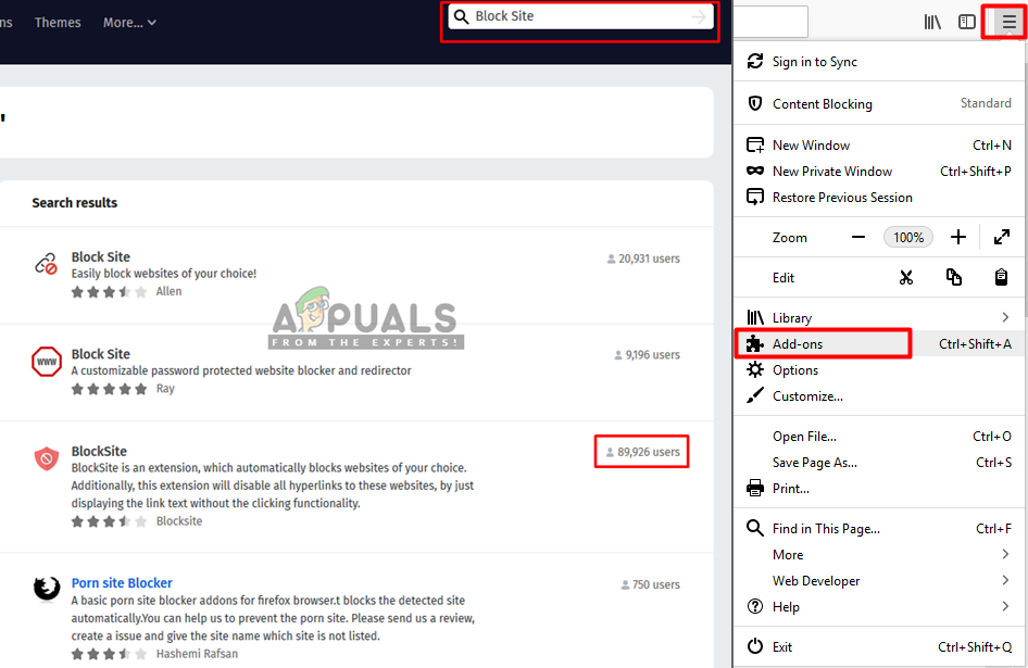Adding add-ons on Firefox browser