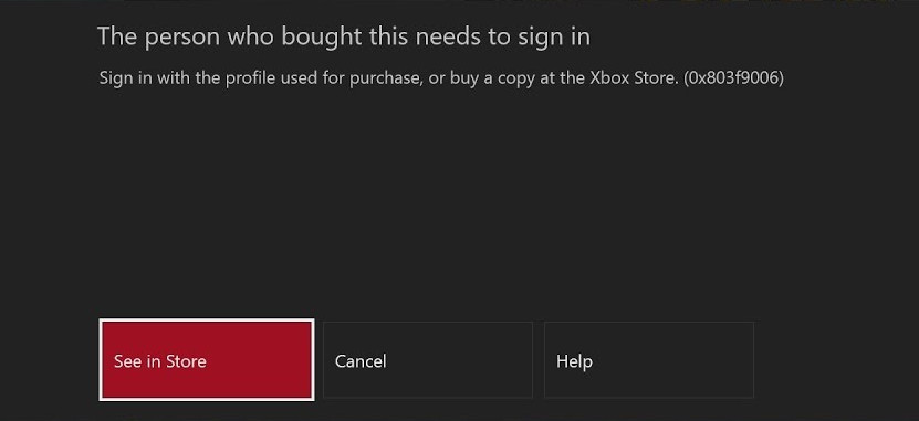 Fix: The Person who Bought this Needs to Sign in Xbox One - Appuals.com