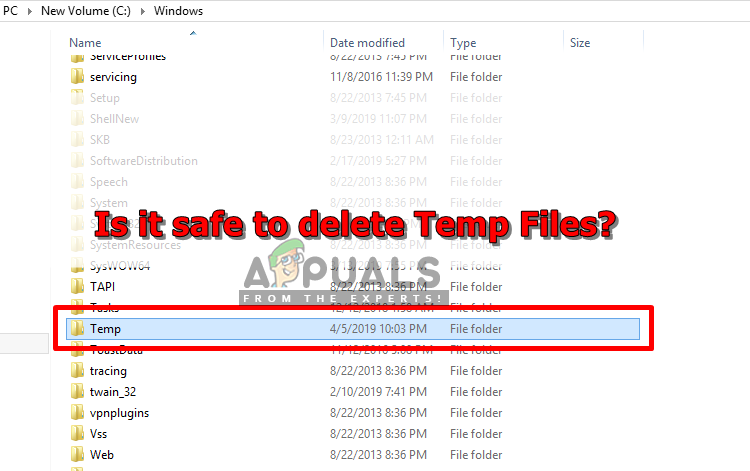 What are Temporary Files and is it Safe to Delete them? - Appuals.com